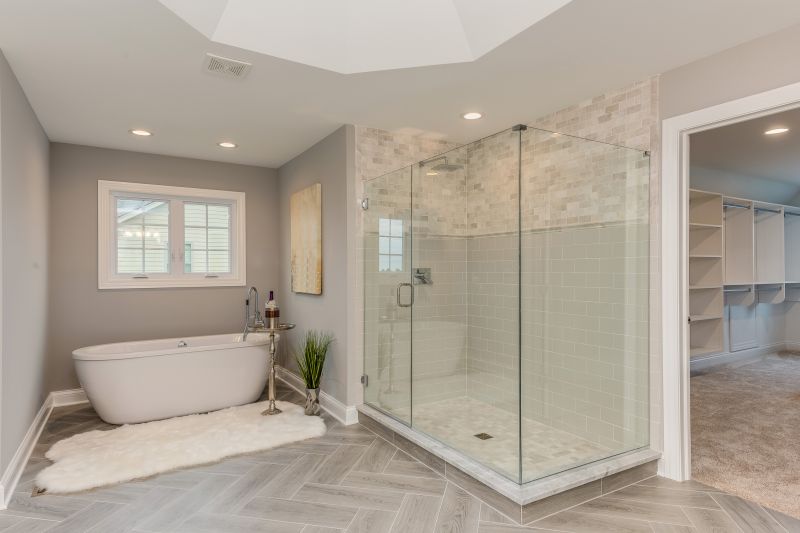 Modern Bathtub and Shower Combo
